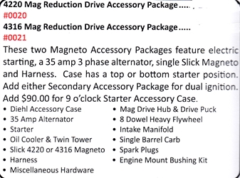 0020 / 4220 Mag Reduction Drive Accessory Package 