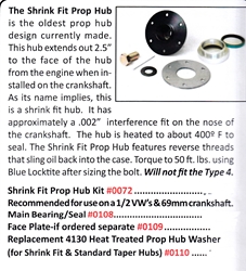 0110 / Replacement 4130 Heat Treated Prop Hub Washer 