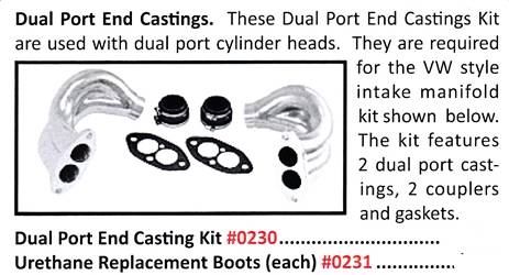 0230 / Dual Port End Castings 
