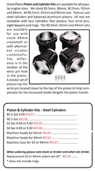 0144C / Piston & Cylinder Kits  94 X 82 